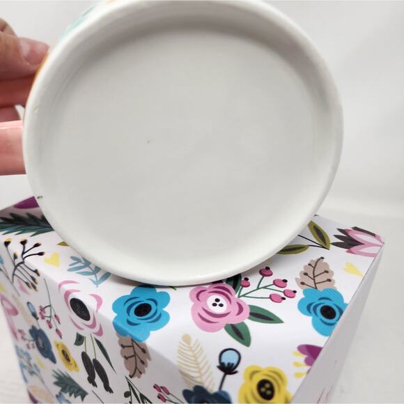 Mom Coffee Cup  Ceramic Gift Mother's Day Birthday Floral Gift New in Box - Picture 6 of 7